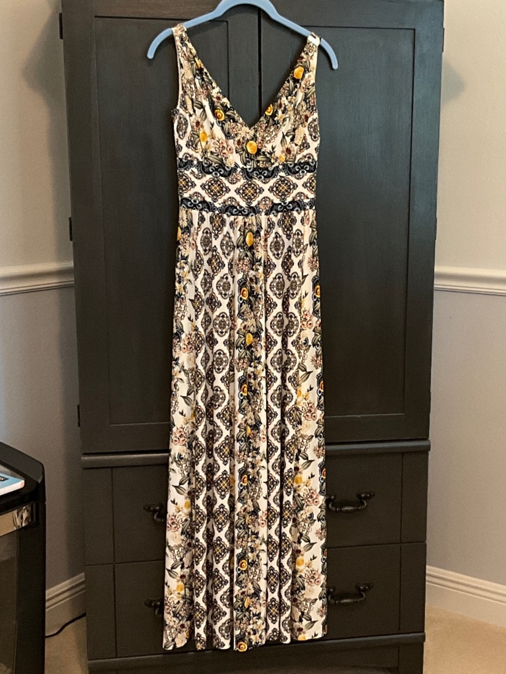 Beautiful White House, black market sundress maxie xxs NWT